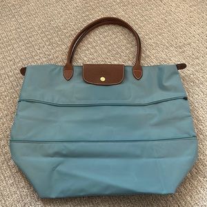 Longchamp Le Pliage Expandable Tote, blue
